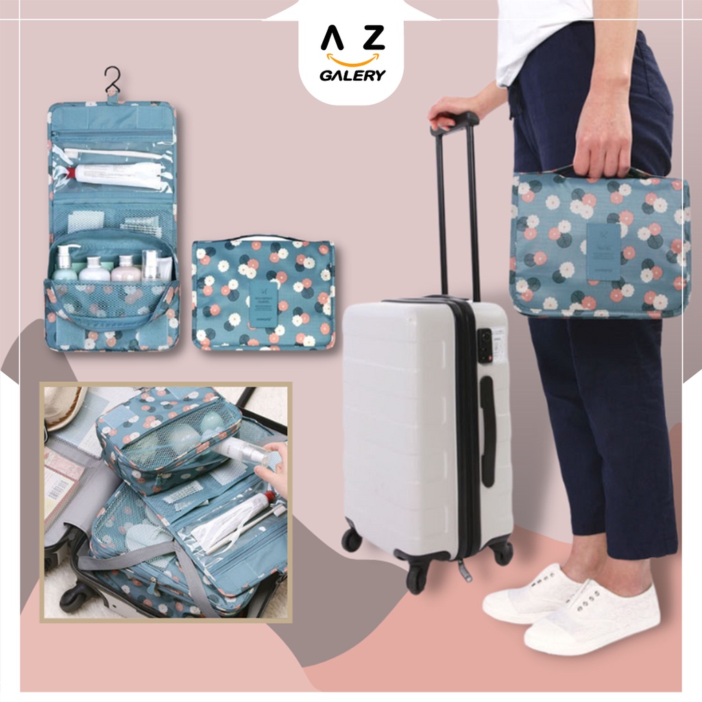 TRAVEL BAG GANTUNG MONOPOLY TOILET KOREA TAS TRAVEL MAKE UP MURAH MULTIFUNGSI COD TT-01-TB AZGALERY