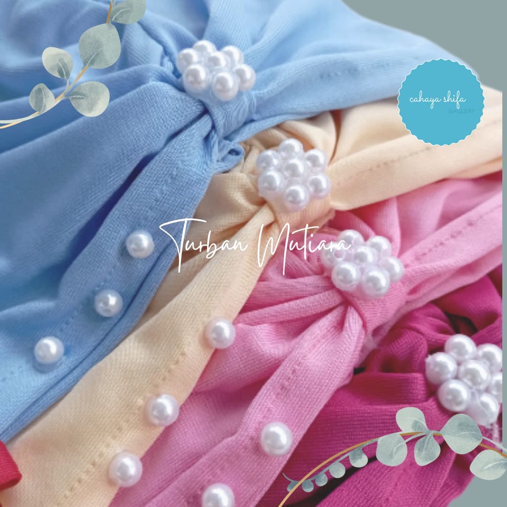 Turban anak bayi Mutiara Jersey Premium murah packing plastik perpcs