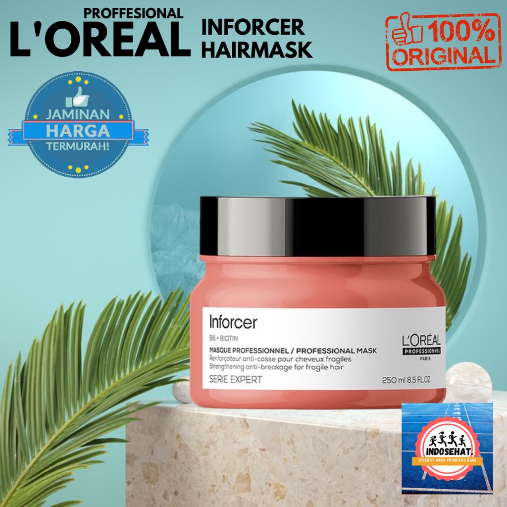 LOREAL Serie Expert Inforcer Hair Mask - Masker Nutrisi Perawatan Rambut Rusak Bercabang Patah 250 ml