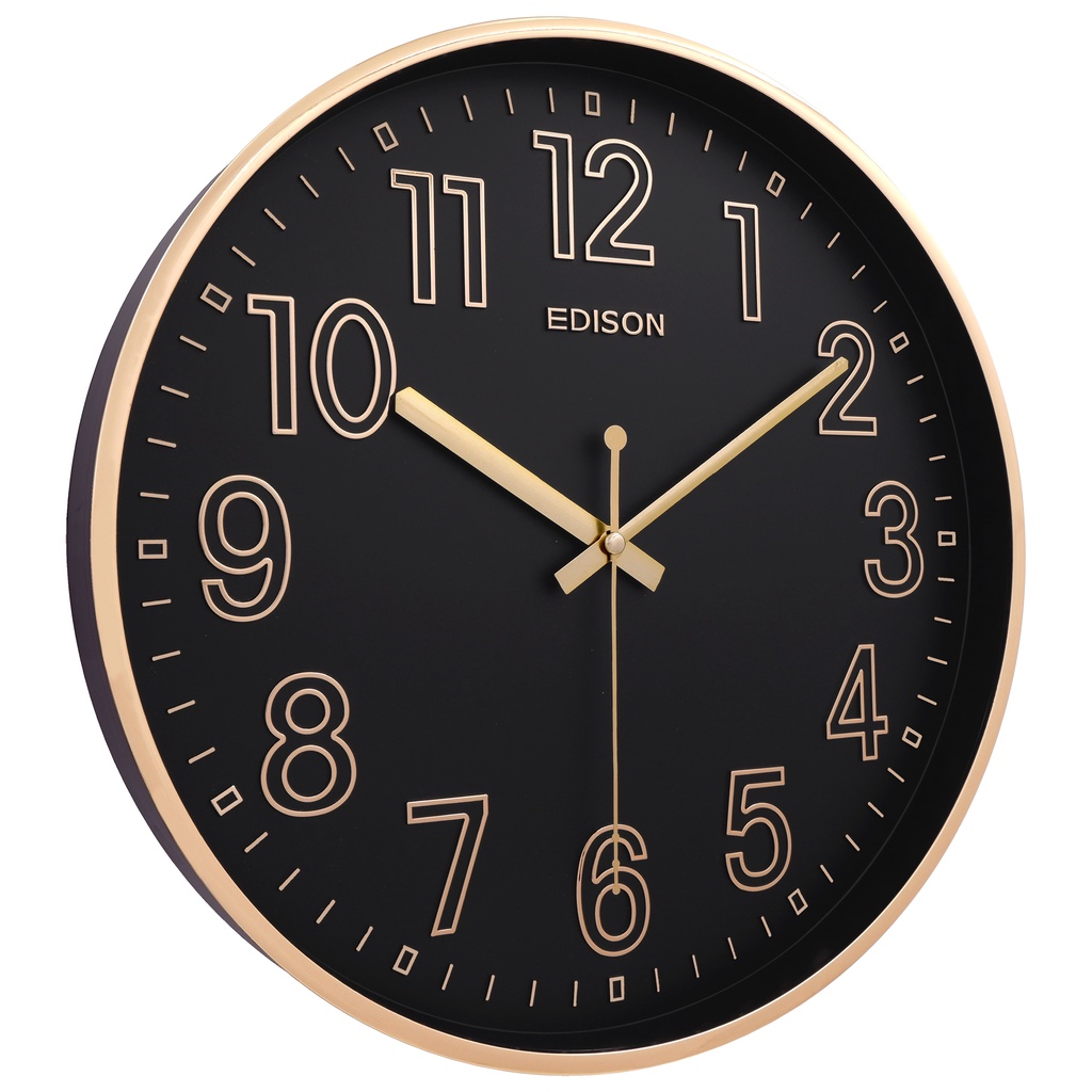 Jam Dinding Edison Sweep ES 320 T64 Timbul Diameter 320mm 32cm