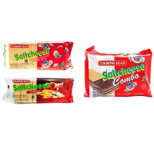 

khong guan salt cheese 220gr, sweet spicy 220gr , combo wafer 10pcs x 17gr