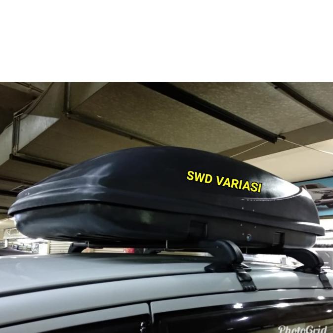 Paket Roof Box + Cross Bar Jepit Body Mobil Innova