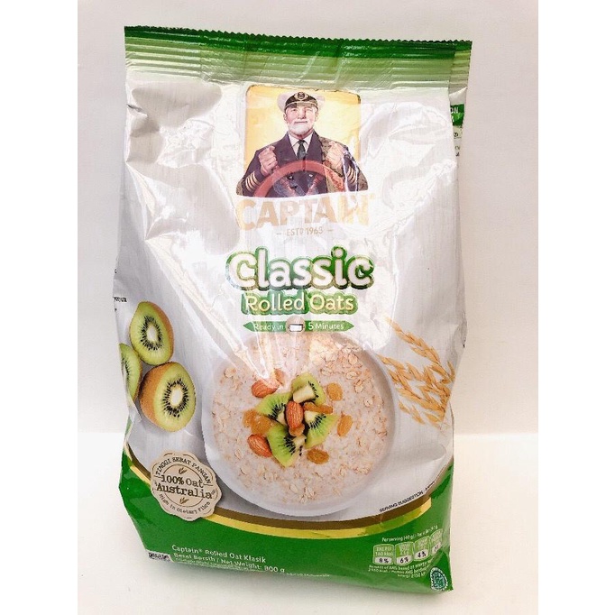 

Captain Oat Classic Rolled Oats 800g