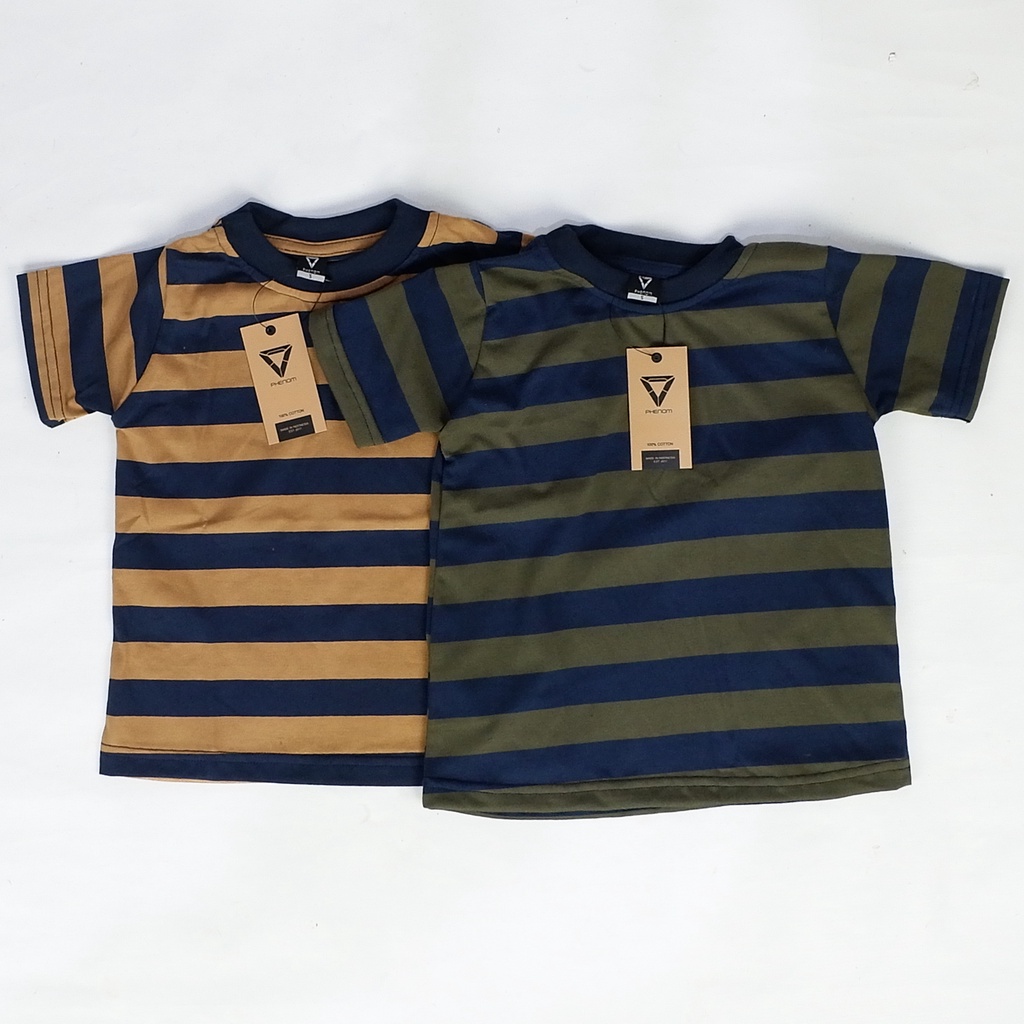 Kaos Anak Stripe Engine Lengan Pendek Phenom