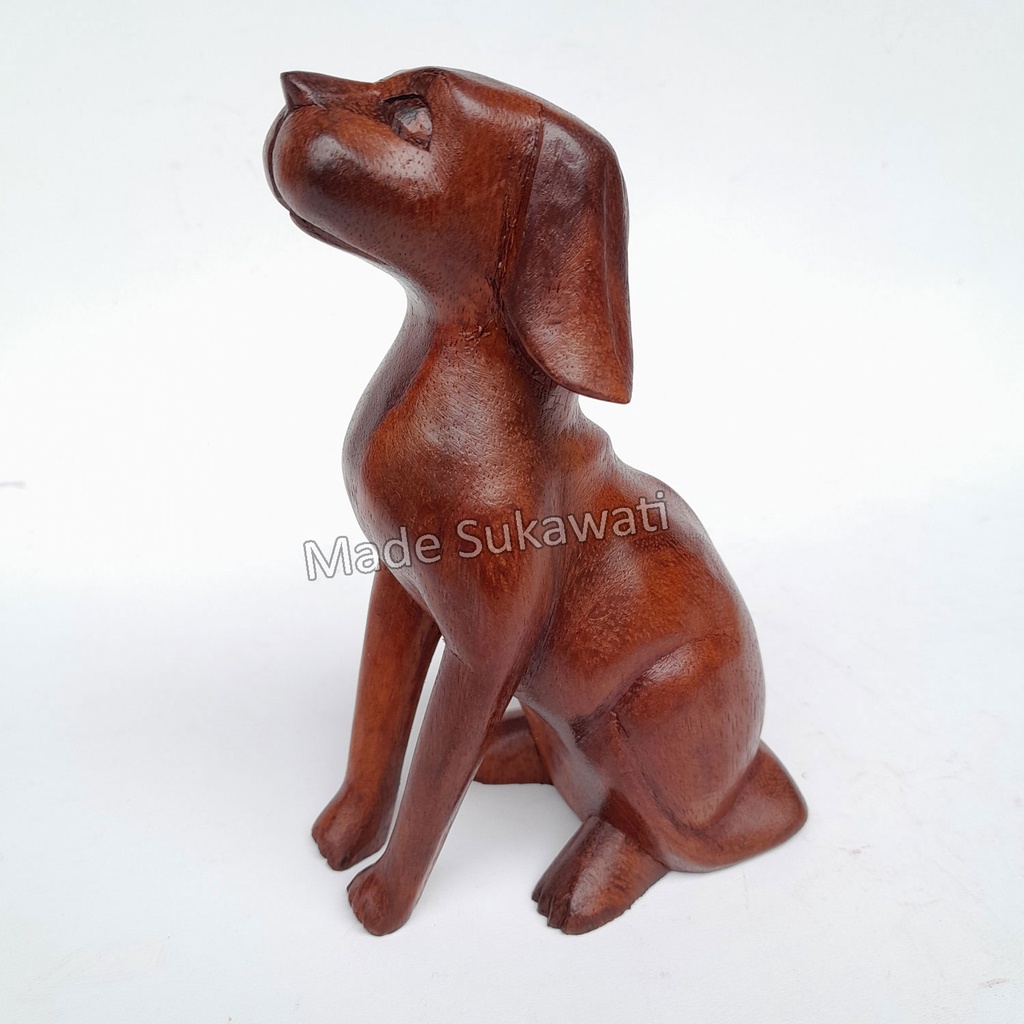 Kerajinan patung kayu mini 10cm Anjing kelinci gajah Babi handmade