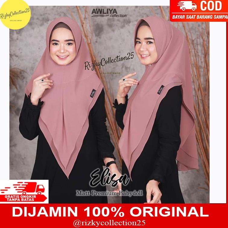 MURAH MERIAH [TERBARU] KHIMAR AWLIYA COLLECTION/ KHIMAR ELISA ORI AWLIYA/ KHIMAR JILBAB CERUTY BABYD