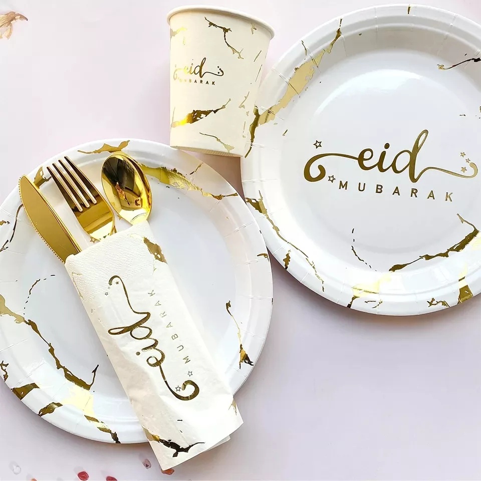 LITTLEDAISY | PIRING KERTAS LEBARAN ECO FRIENDLY BAGASSE ROUND PLATE RAMAH LINGKUNGAN / PARTY PLATE PAPER PLATE