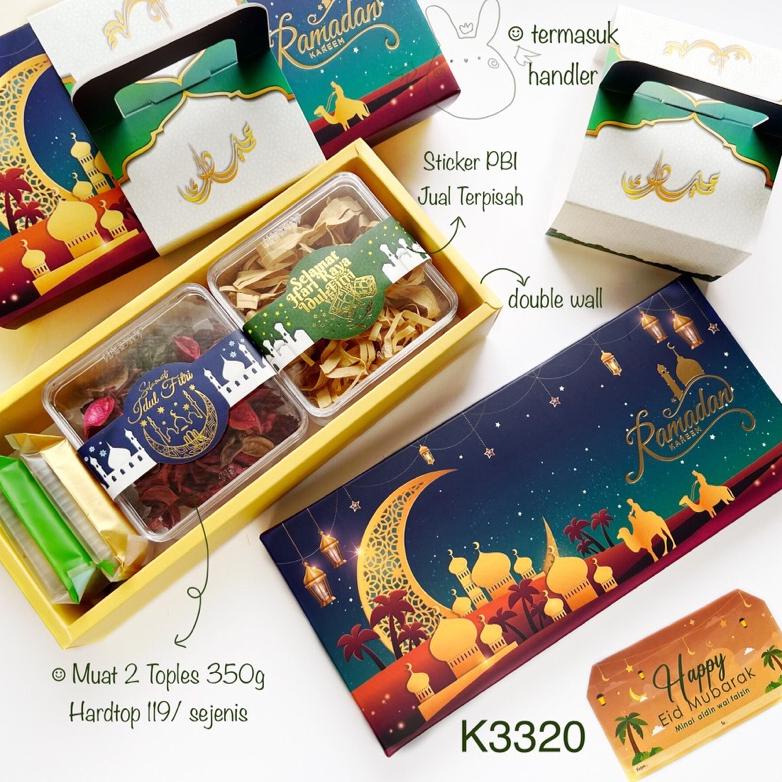 

5PCS KOTAK LEBARAN| DUS IDUL FITRI K3320 EID BOX PREMIUM NASTAR| COOKIES| K33 .