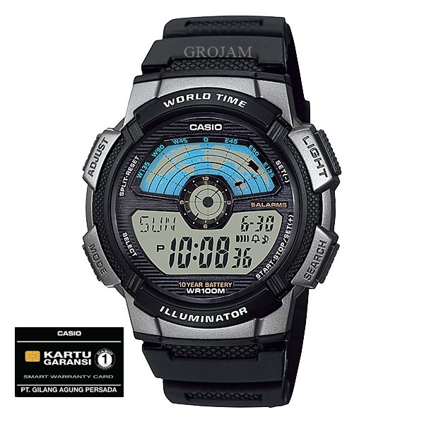 CASIO AE 1100W AE-1100W ORIGINAL GARANSI RESMI