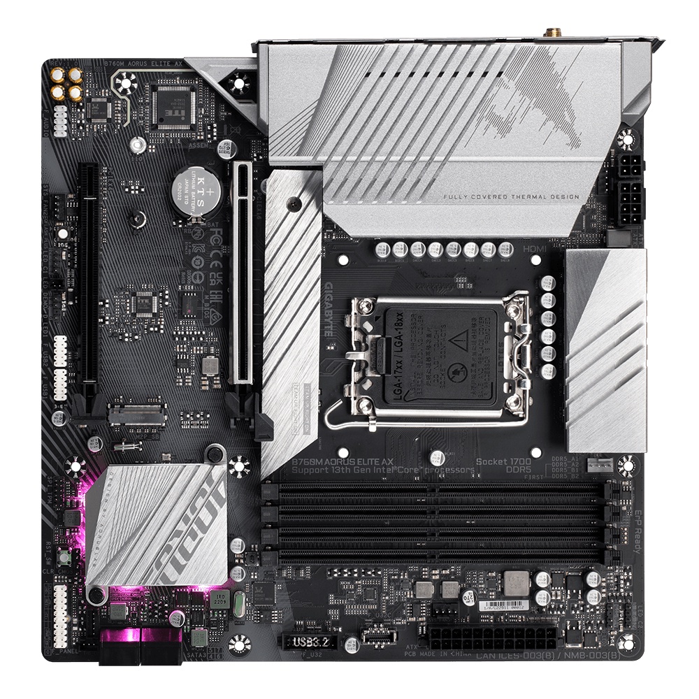 GIGABYTE B760M AORUS ELITE AX DDR5 | MOTHERBOARD INTEL LGA1700 M ATX