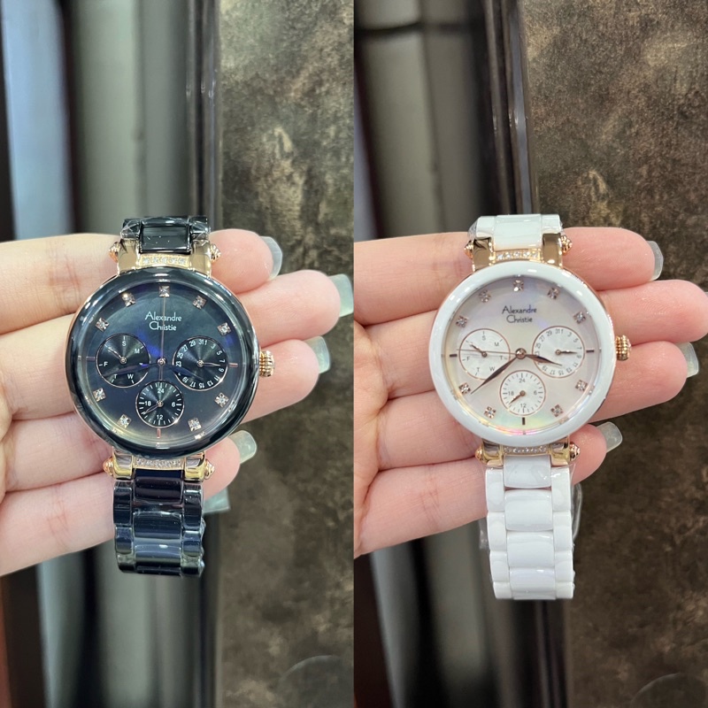 JAM TANGAN WANITA ALEXANDRE CHRISTIE CERAMIC AC2376 AC 2376BF