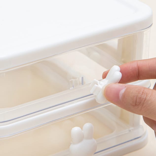 GP Laci Penyimpanan Kelinci /Desk Drawer Storage Box Stackable Kotak Dokumen Map Kotak Desktop Stationery Organizer