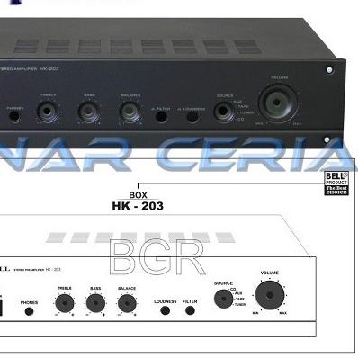 ♣ Box Power Amplifier HK-203 BOX BELL HK 203 Box Amply HK203 ➽