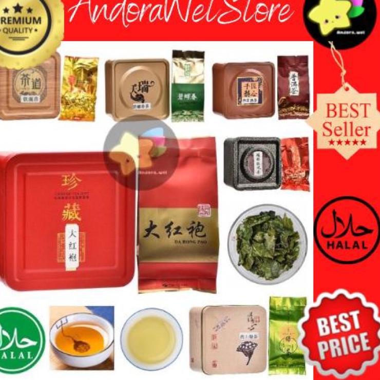 

COD✔️ CHINESE TEA BOX KALENG D1 OOLONG TIEGUANYIN DAHONGPAO GIFT / 中國茶 乌龙茶 铁观音 大红袍 金骏眉 普洱茶