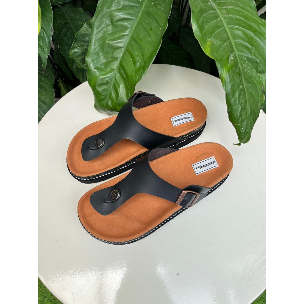 Sandal kasual pria/wanita volkerfootwear shaka black