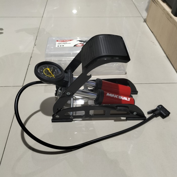 Terlaris Pompa Ban Angin Kaki Injak Silinder Tabung Ganda Feet Pump Krisbow