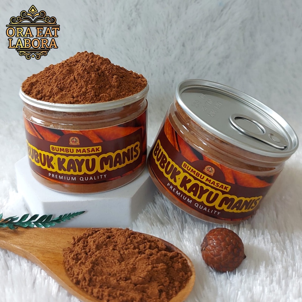 

Can Rempah Bubuk Kayu Manis Pure Cinnamon Powder Kualitas Premium - Ora Eat Labora