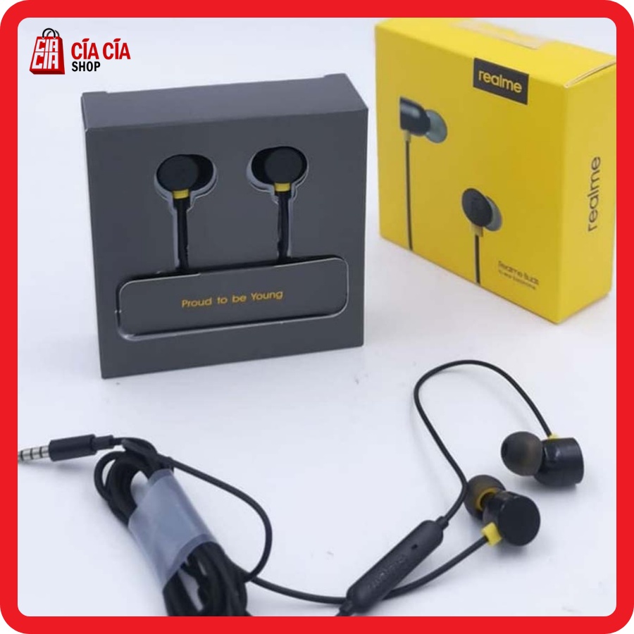 Earphone Realme Buds Original Headset Handsfree Realme Ori