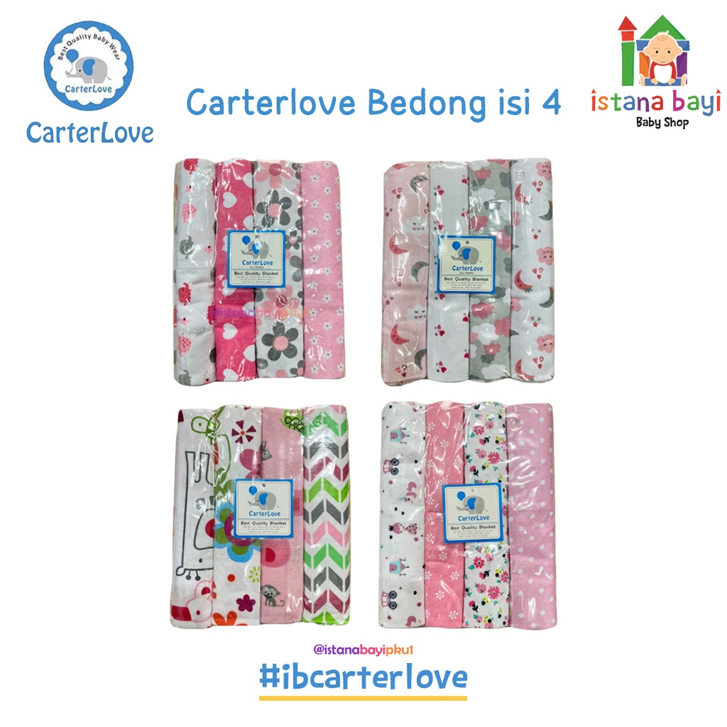 Carterlove Bedong Jumbo 4 in 1  - Bedong Flannel Jumbo