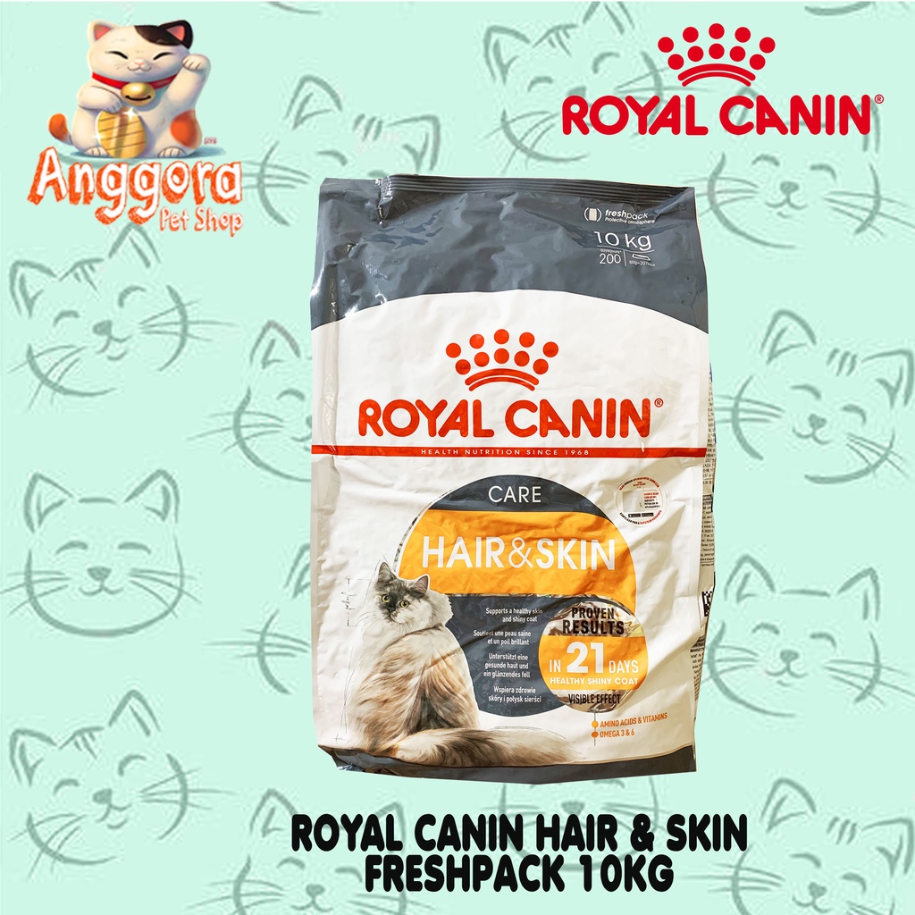 Makanan kucing premium ROYAL CANIN HAIR SKIN 10KG Freshpack