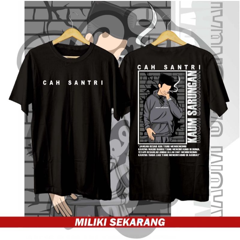 kaos distro ala santri // desain cah santri sarungan