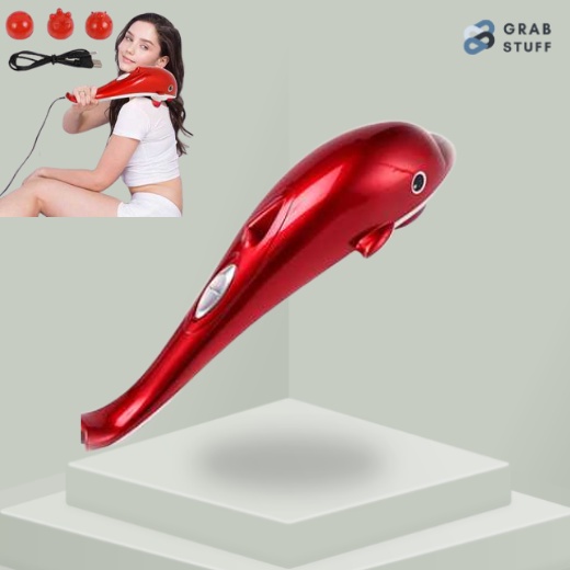 Alat Pijat Elektrik Listrik Terapi Infrared Dolphin Massager USB Charging / Alat Pijat Tubuh Getar Nyaman Rileks Best Quality Pemijat Punggung Leher Pundak Kaki Tangan Pinggang Betis Pereda Nyeri Pegal Otot Kaku Keram / Alat Pijat Kesehatan Wanita Pria