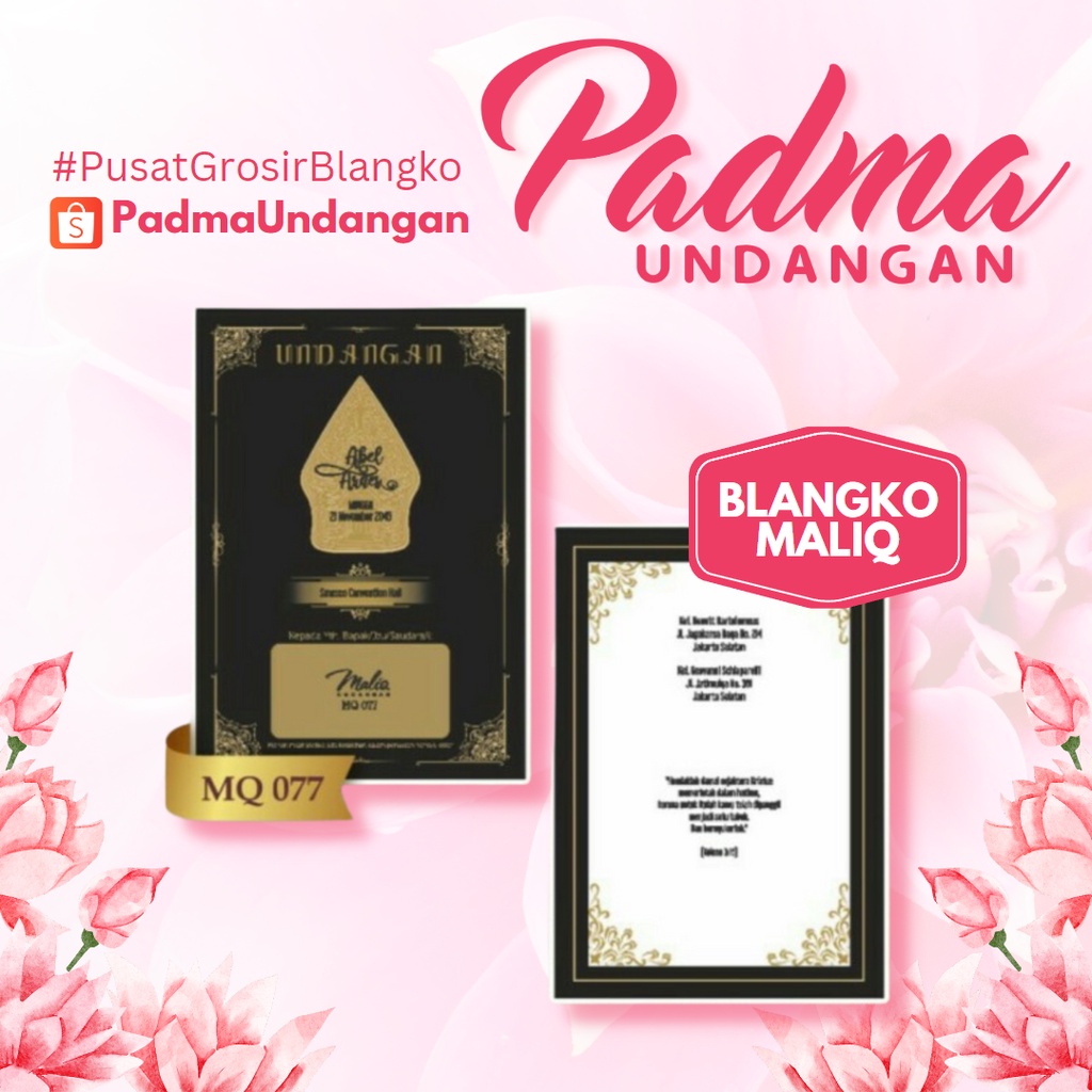 Blangko Undangan Maliq 77 | PadmaUndangan