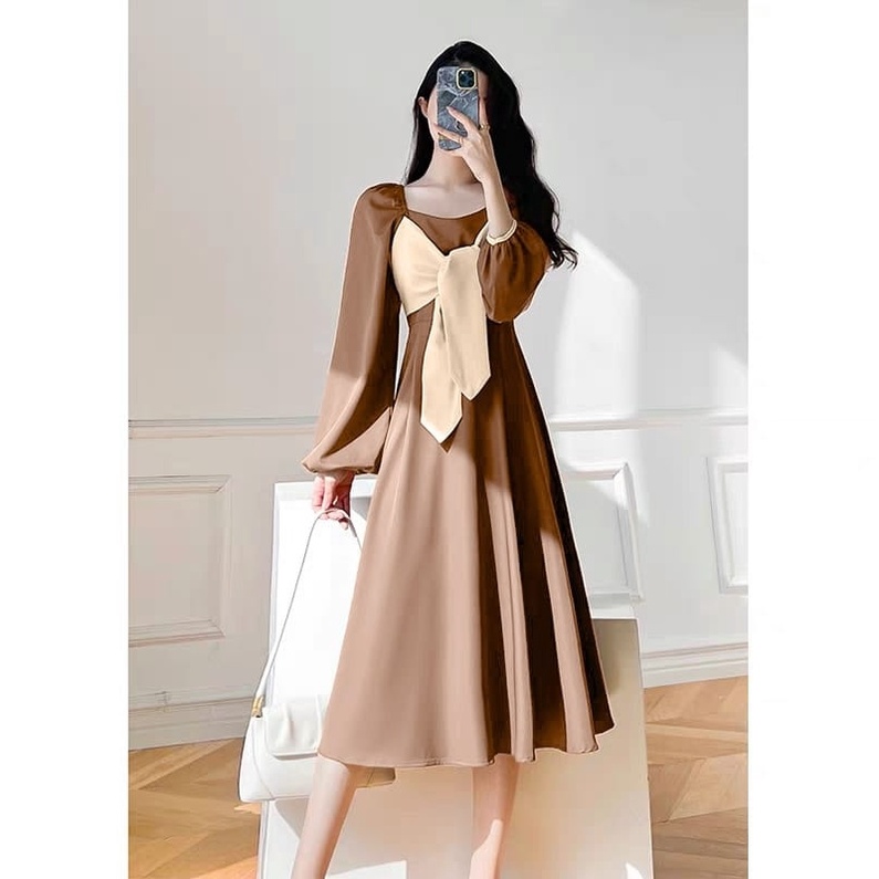 FWG - DRESS RIBBON / DRESS WANITA / BAJU / DRESS KONDANGAN / DRESS KOREA STYLE / BAJU WANITA / DRESS