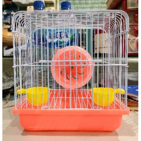 Kandang Hamster HM 13 Tempat Makan Main Kincir Hewan Petak Lucu Rumah