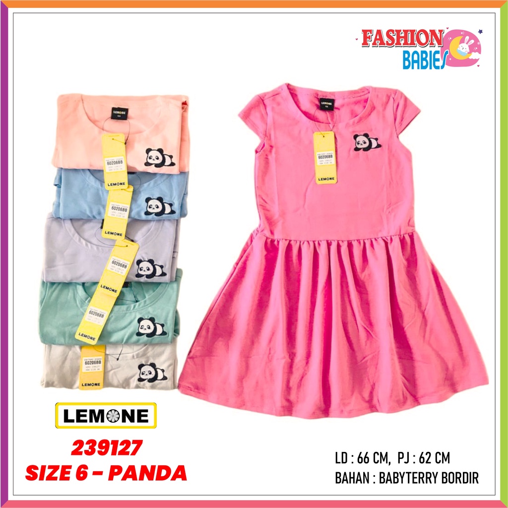 LEMONE KIDS D-602 | DRESS ANAK BAHAN BABYTERY