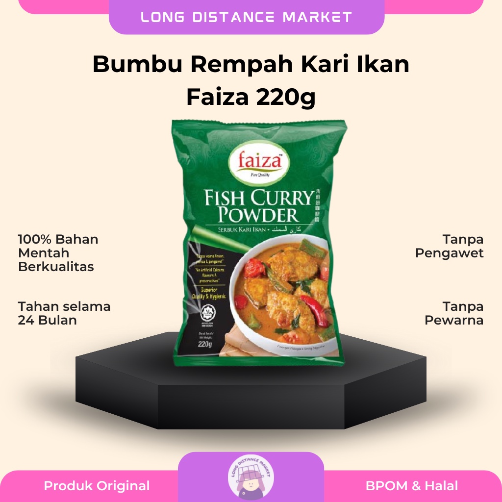 

Bumbu Kari Ikan Faiza / Fish Curry Powder Faiza Malaysia 220 gram