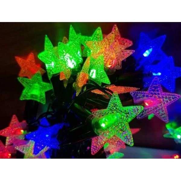 Lampu Tumblr Bentuk Bintang Warna Warni - Lampu Hias Natal Berbentuk Bintang - Lampu Tumblr Bintang - Lampu Natal Model Bintang - Kenji Shop