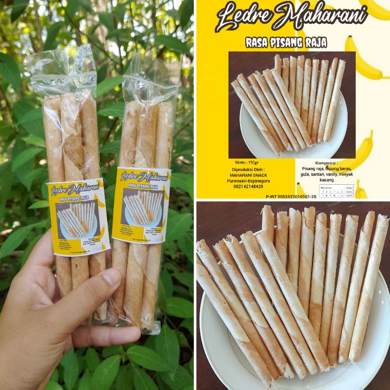 

Ledre Maharani Rasa pisang Raja(paket incip)/Oleh2 khas bojonegoro/makanan tradisional