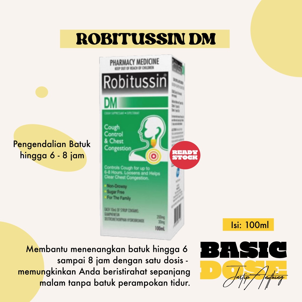 [READY] Robitussin DM Syrup, 100ml