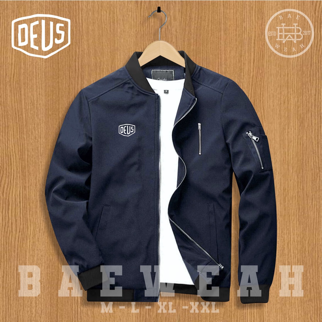 Jaket Bomber Kasual Premium Parasut semi anti air