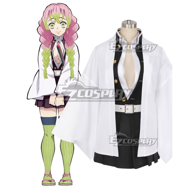 Anime Demon Slayer Kimetsu No Yaiba Kimono Cosplay Costume Kanroji Mitsuri