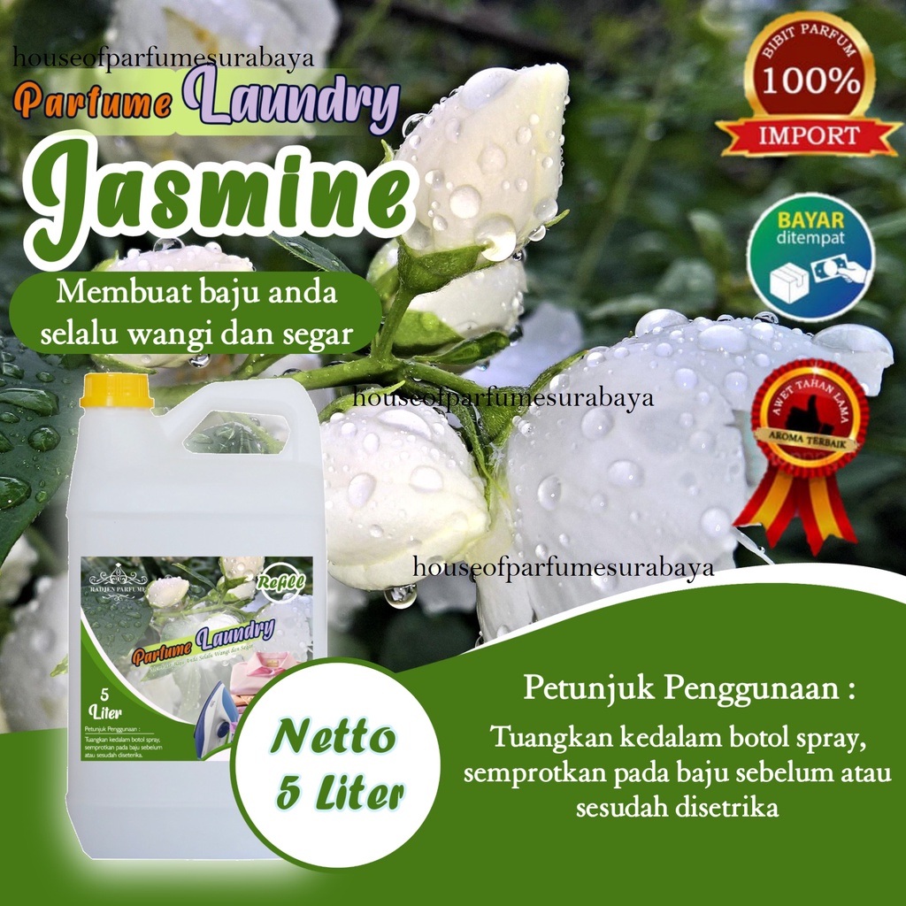 Pewangi Laundry Tahan Lama Aroma JASMINE - Parfume Laundry Aroma Fresh Jasmine -Parfum Laundry Aroma