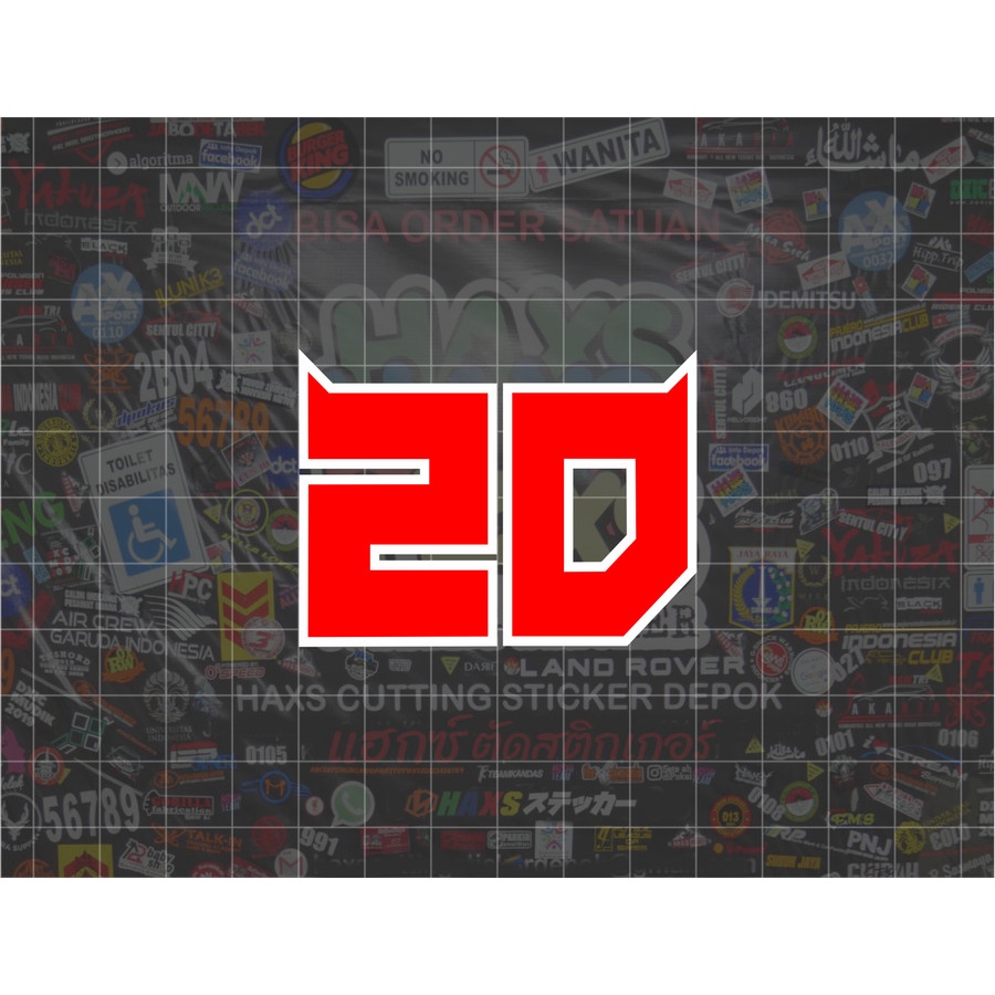 Cutting Sticker Quartararo Ukuran 6 cm Untuk Motor Mobil