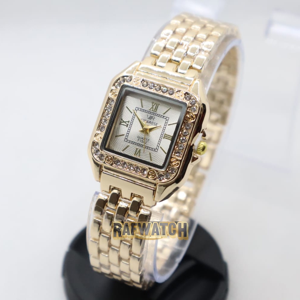 Jam Tangan Wanita Rantai Fashion Mewah RTA2 Stainless Permata Import