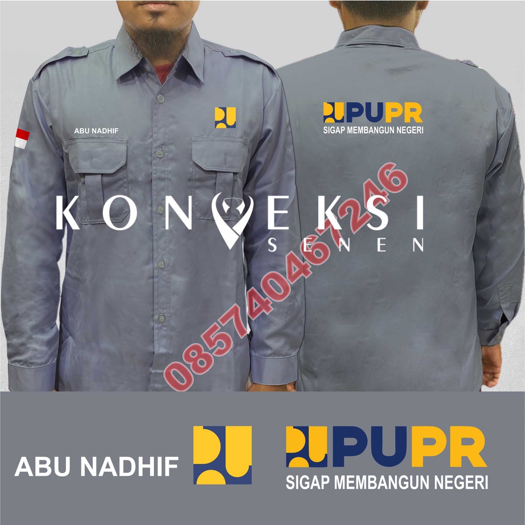 Kemeja Pupr baju Pupr seragam Pupr kemeja dinas pekerjaan umum baju dinas pekerjaan umum seragam dinas pekerjaan umum