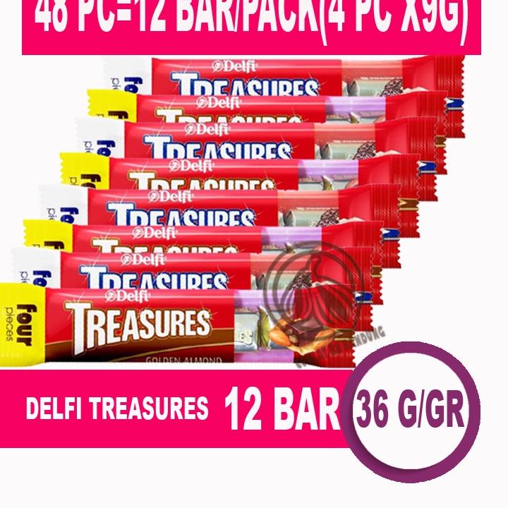 

◄ Coklat Delfi Treasure Golden Almond 12 Bar X 36gr - Cokelat Delfi Treasures Isi 48pcs X 9gr Kiloan Cookies and Cream 36 gram X 12 Pak ✰