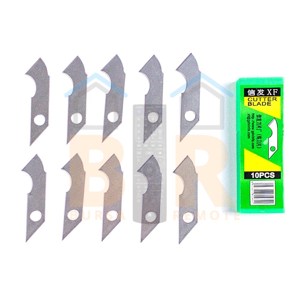 Refil Mata Pisau Akrilik Isi 10PCS Isi Ulang Cutter Acrylic