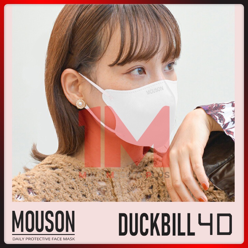 Masker Mouson Duckbill 4D Fashion Masker Non Medis Sekali Pakai 4 Ply