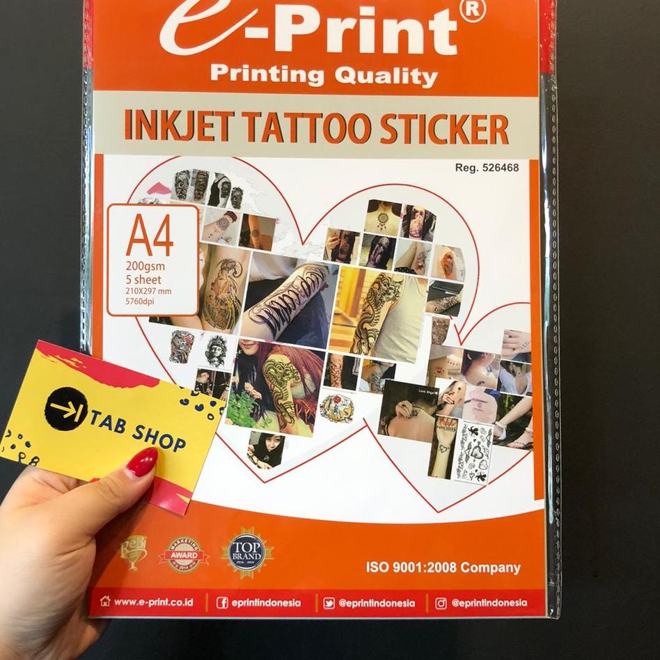 

✨STAR✨ EPRINT INKJET TATTOO STICKER A4 buruan