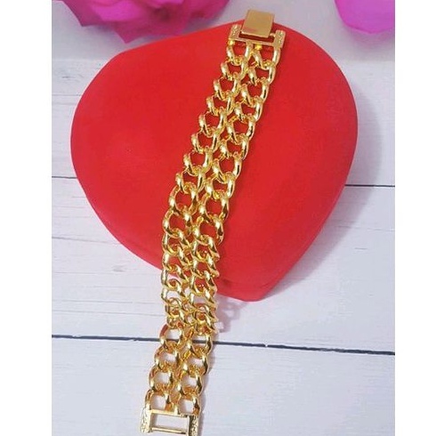 Gelang Xuping Sisik Lebar Gold 735