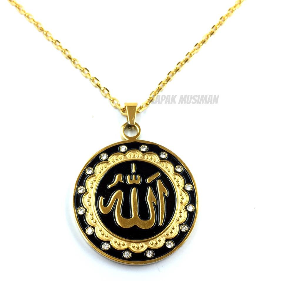 Ready Stok [Bayar di Tempat] Kalung kesehatan Motif Azhikra Asli Bahan Titanium Gratis Box dan Memo 