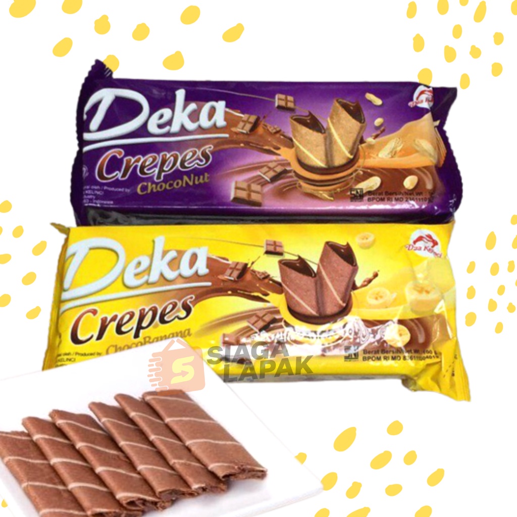 Deka Crepes 90gr Choconut Choco Banana Crackers All Varian