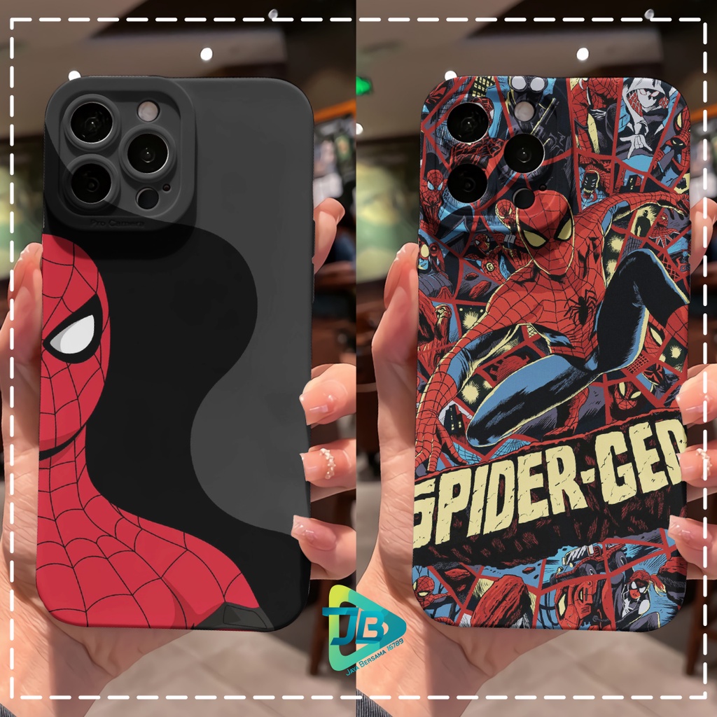 CUSTOM CASE SOFTCASE SILIKON PROCAMERA SPIDERMAN CUSTOM INFINIX SMART 4 5 6 PLUS HOT 8 9 10 10S 11 12 12I PLAY NOTE 8 10 11 12 PRO JB7838