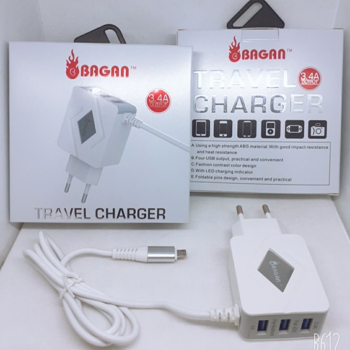 Charger Bagan BG-C338 Micro Bagan BG C338 3 USB