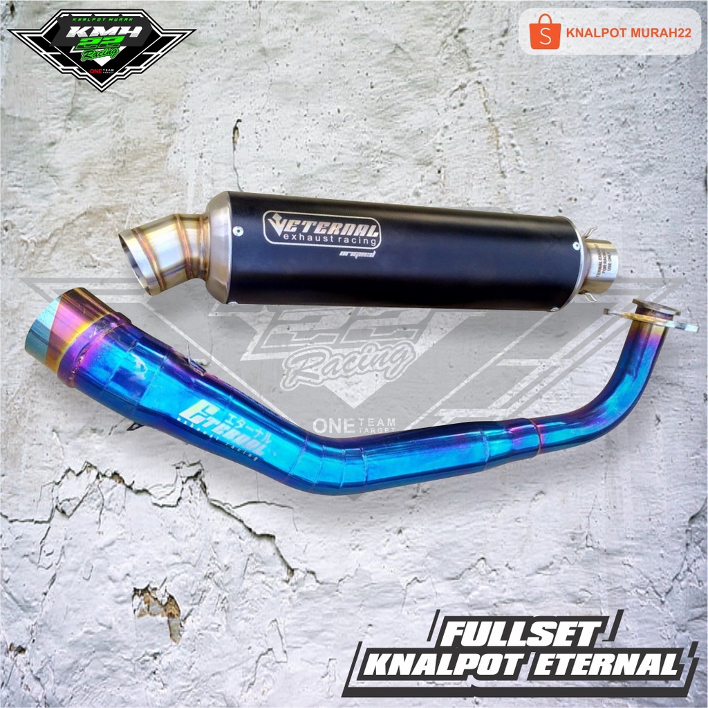 Knalpot Racing Eternal Leher Biru Nmax Aerox Pcx Adv